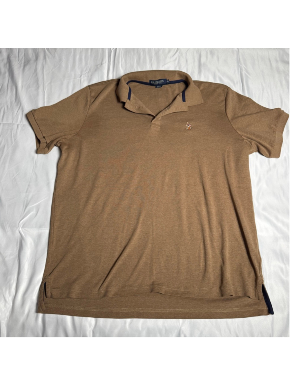 Men's U.S. Polo Assn. Brown Polo Shirt XXL